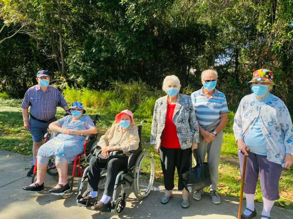 Walking Club members in aged care