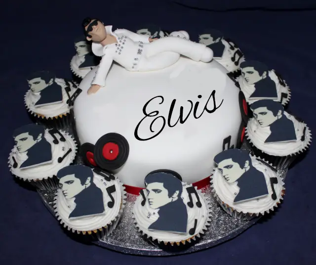 Elvis themed cake