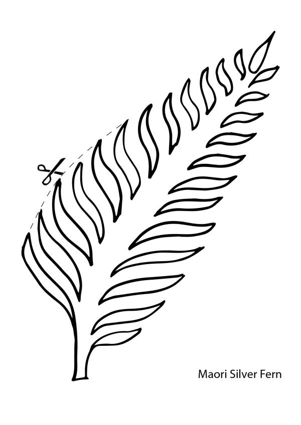 in image of a father template for the Waitangi Day Craft