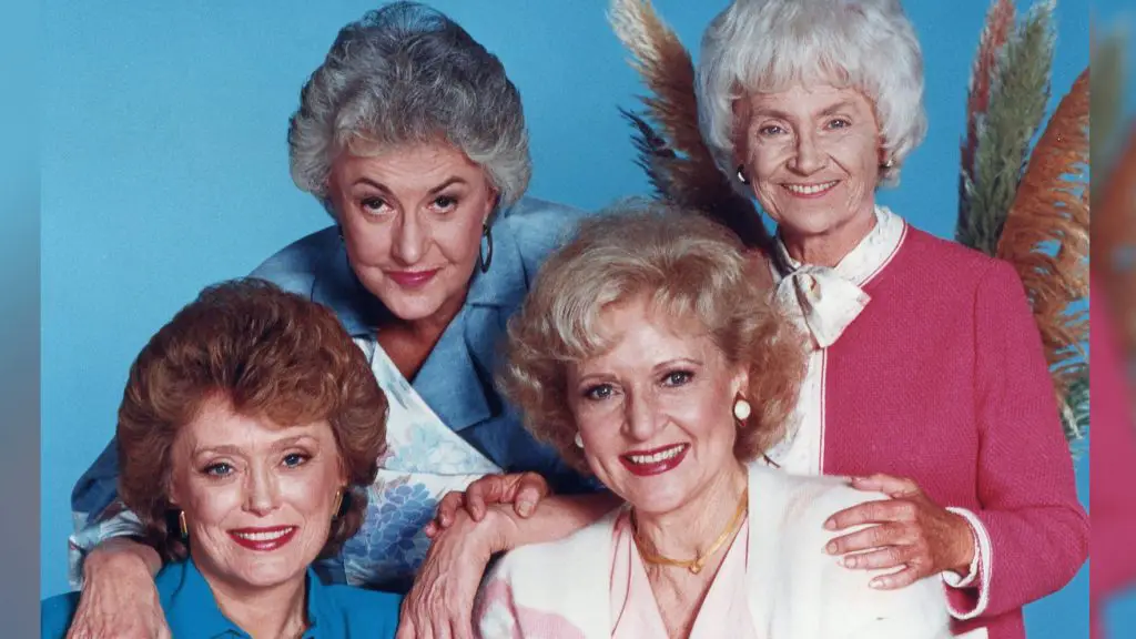 an image of Betty White and the golden girls