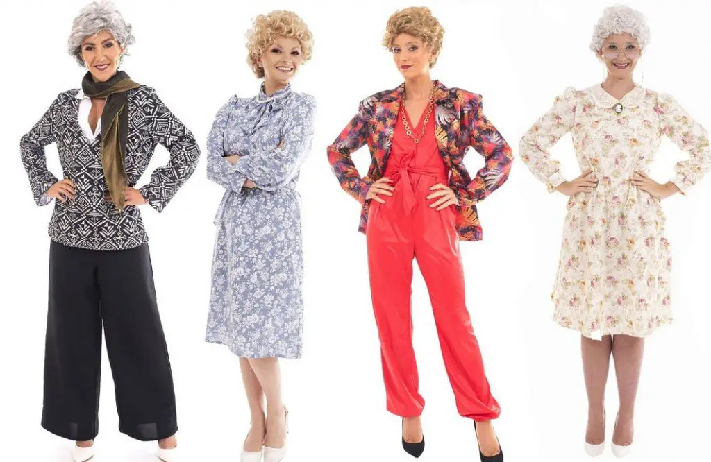 women dressed up as betty white and the golden girls 