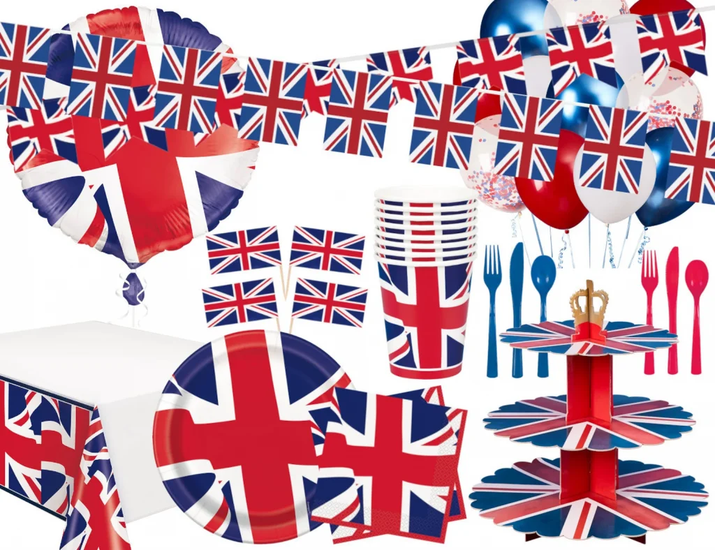 British themed decorations