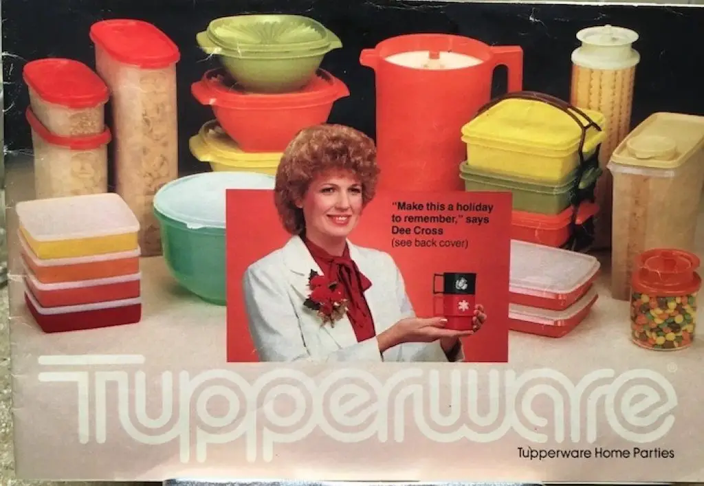 Vintage Tupperware catalogue for the Tupperware Party Activity