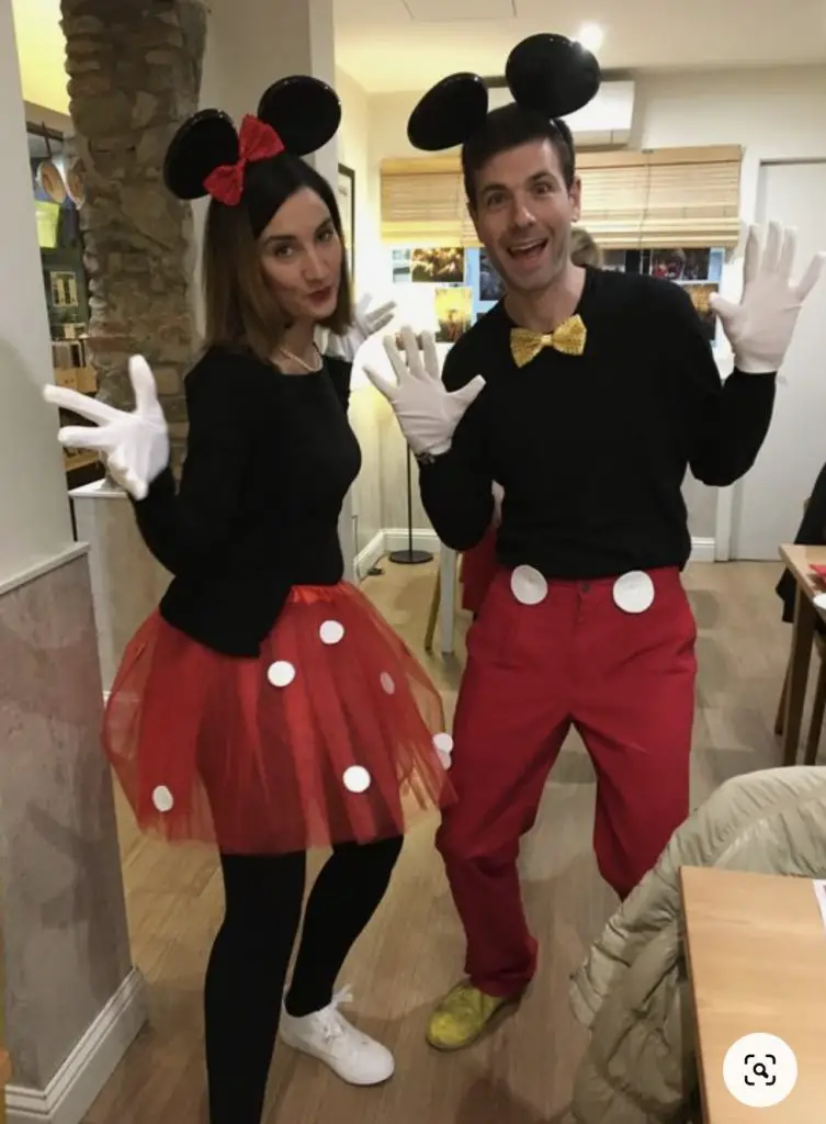 Aged care staff in Mickey Mouse costume