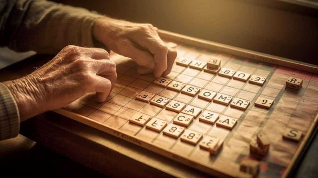 Scrabble Board Game for seniors in aged care