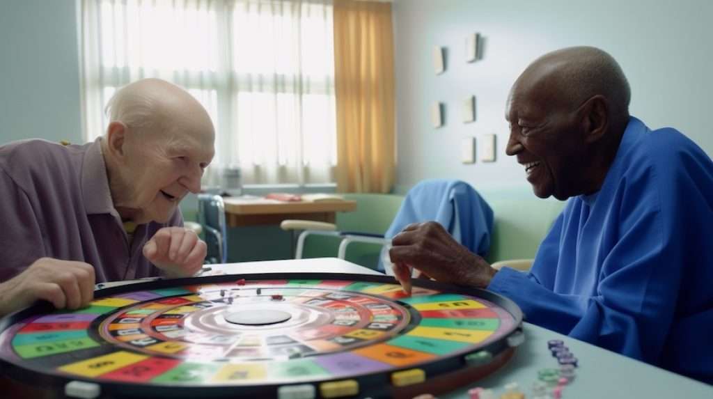 Board games in aged care: Trivial Pursuit Game