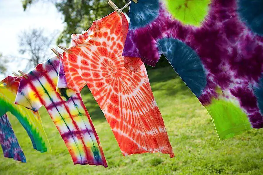 Tie-Dye Fun Activity Finished Products