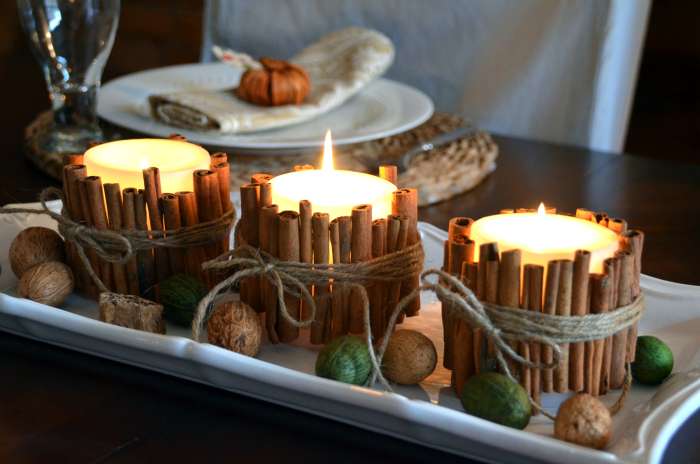 Displaying candle holder