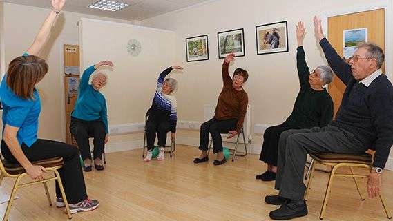 aged care group doing Tai Chi