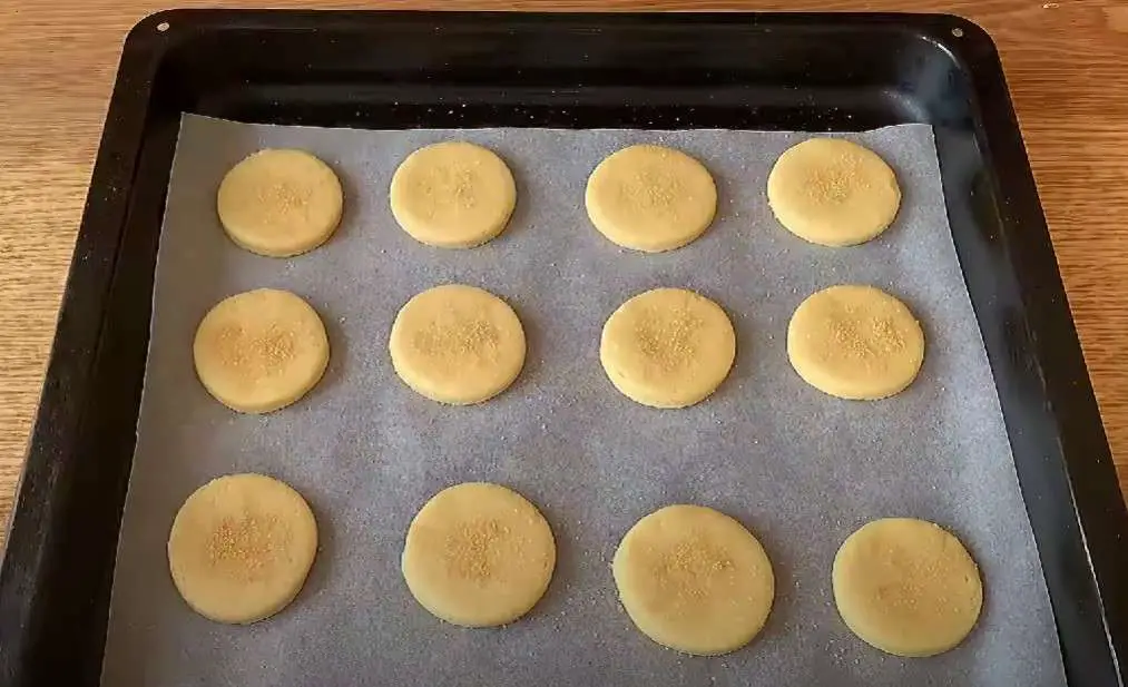 Preparing to bake biscuits