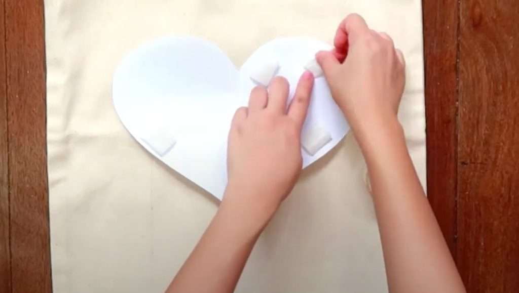heart shaped cut out