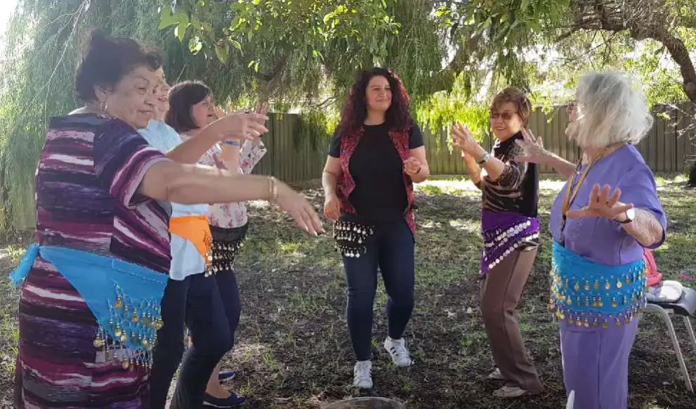 dancing seniors in aged care