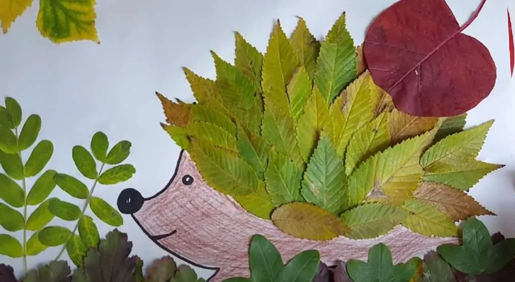 Leaf Hedgehog Craft