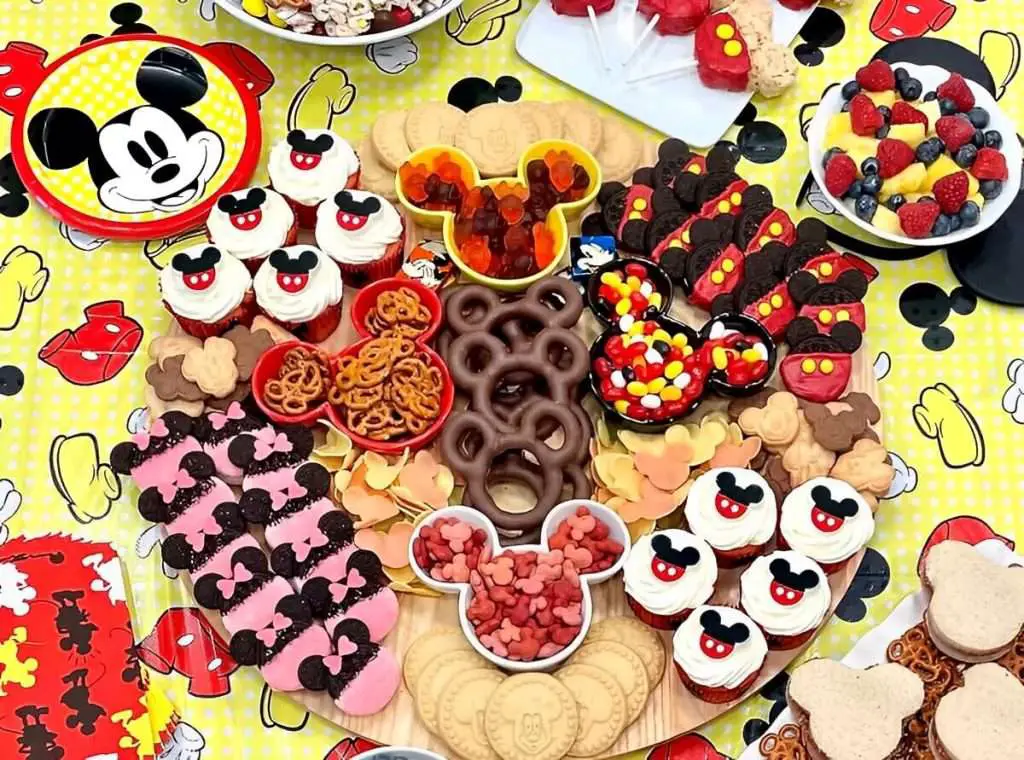 Mickey themed snacks