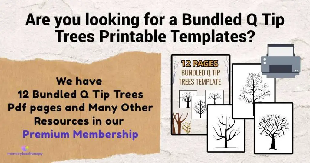 Premium membership banner for a tree template