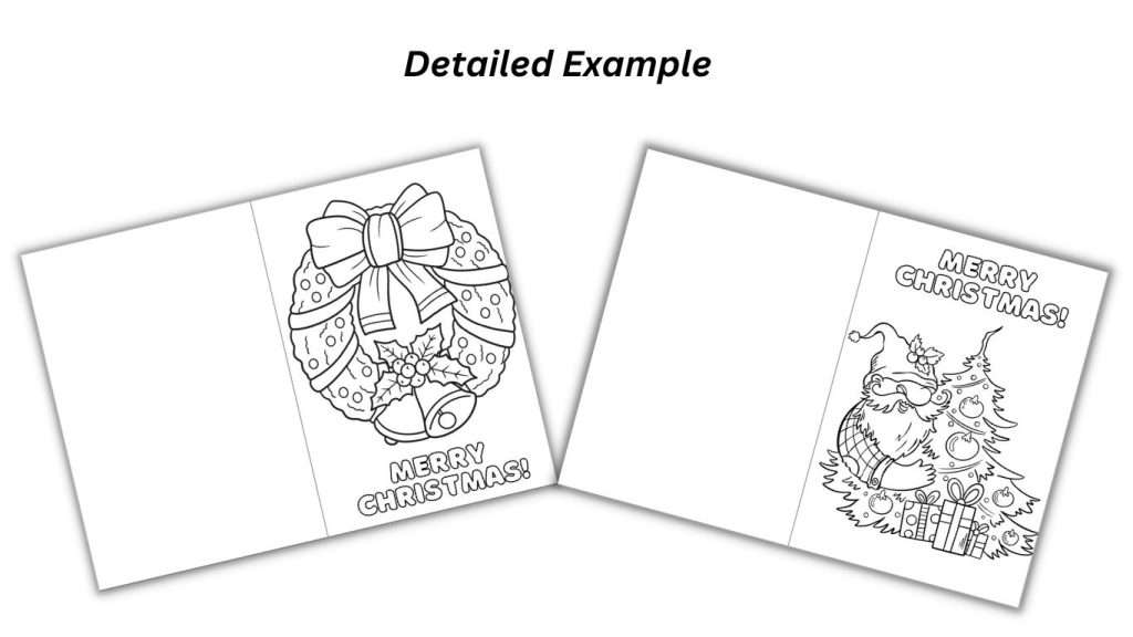 Detailed Delicacies Christmas Cards Template Example