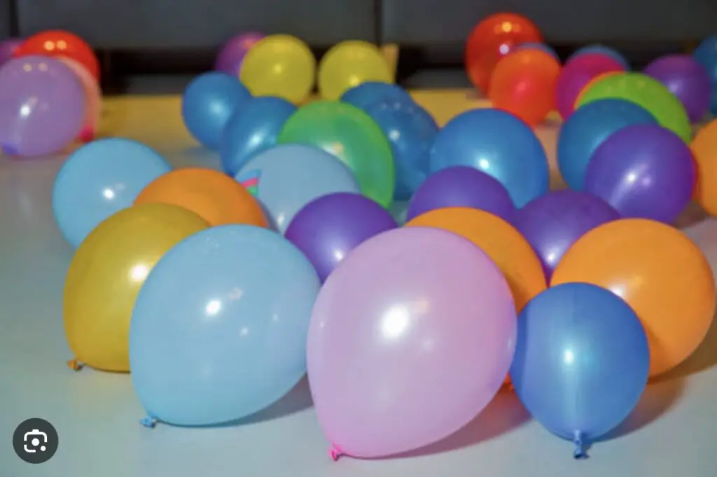 a bunch of balloons