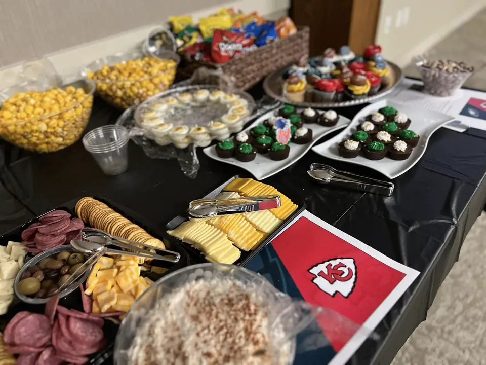 Super Bowl themed snacks