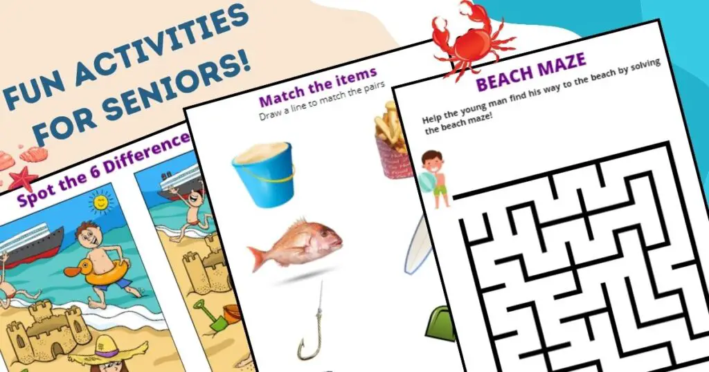 A Day at the Beach Activity Book Content Preview