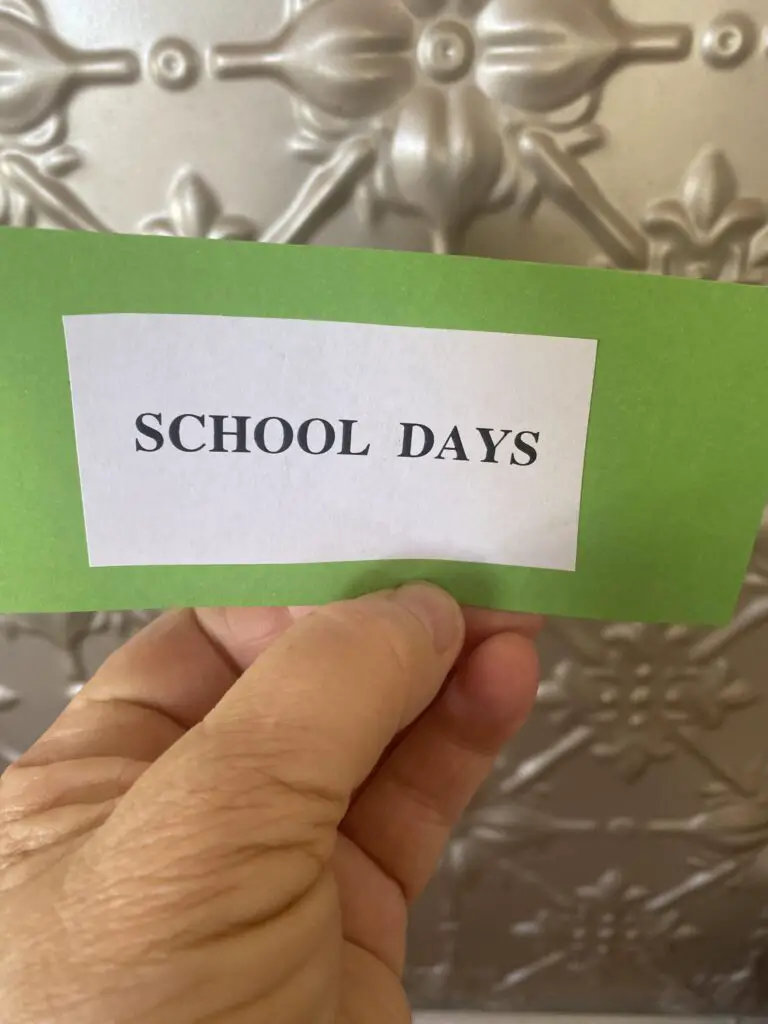 School Day Card