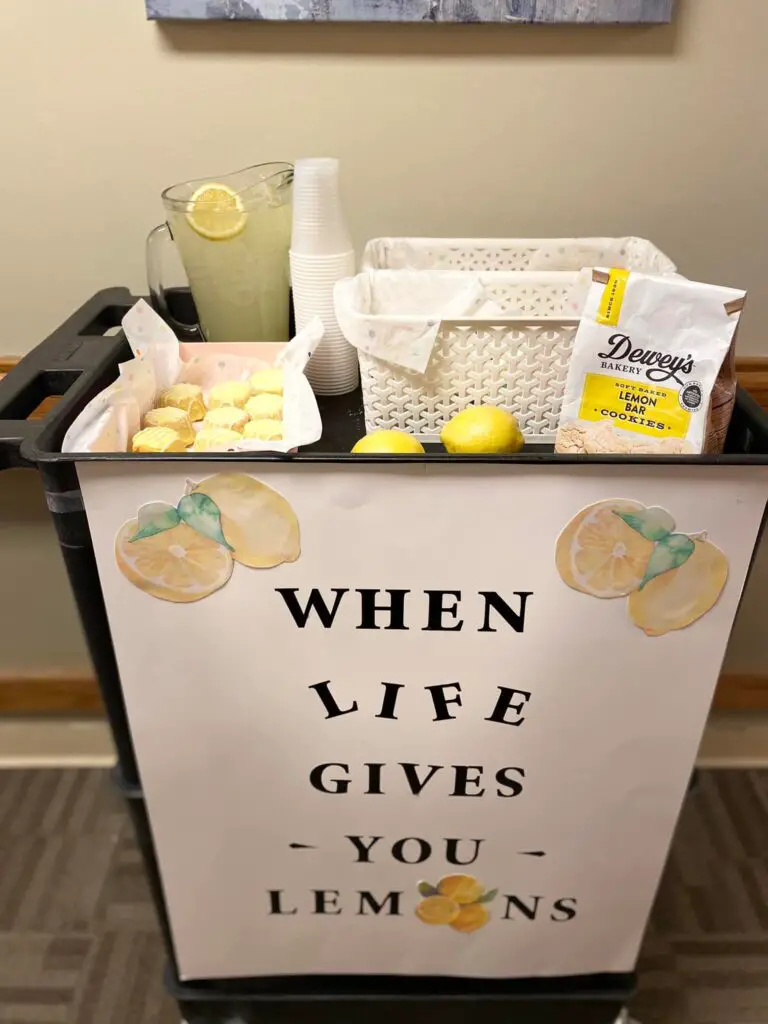 lemonade snack and drink cart