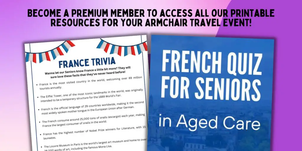 France Trivia and French Quiz for Seniors 