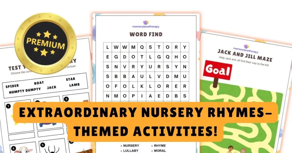 Nursery Rhymes Activity Book Banner