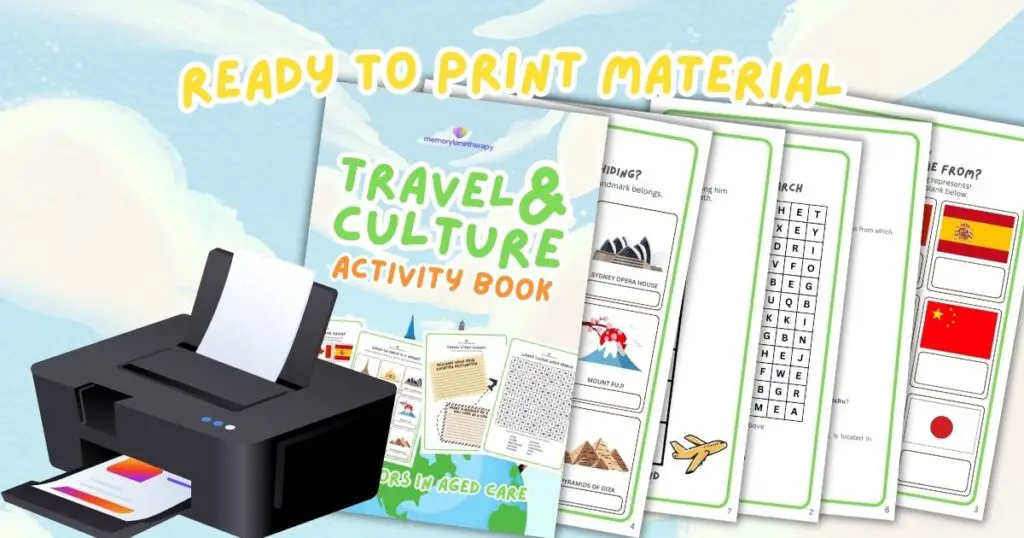 Travel and Culture Activity Book Graphic