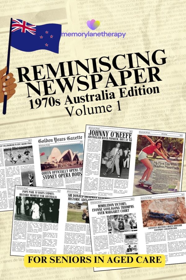 Reminiscing Newspapers - Memory Lane Therapy