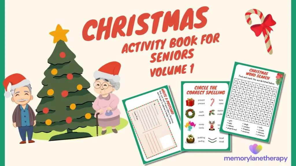 Christmas Activity Book for Seniors in Aged Care Volume 1 Featured image