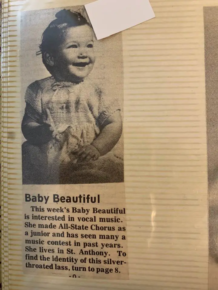 a senior's baby picture