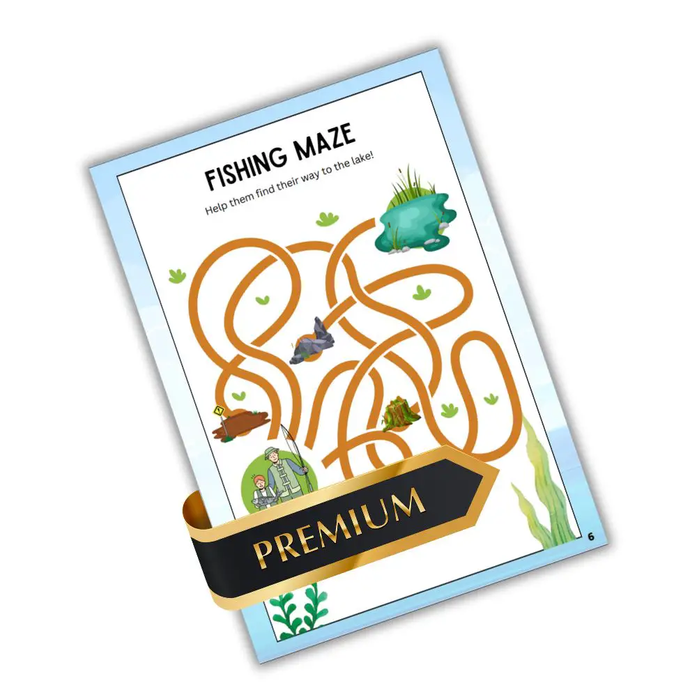 Fishing Activity Book - Fishing Maze