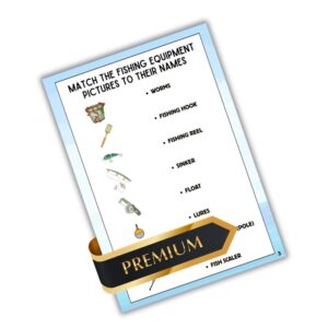 Fishing Activity Book - Match the Fishing Equipment