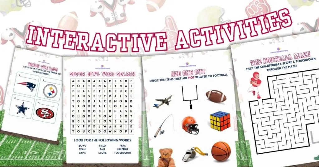 Super Bowl Activity Book Graphic 2