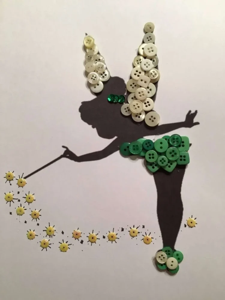 a fairy silhouette to craft decoration