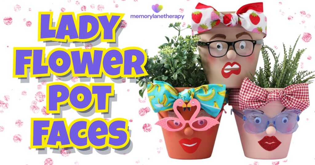 Lady Flower Pot Faces