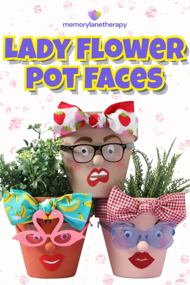 Lady Flower Pot Faces