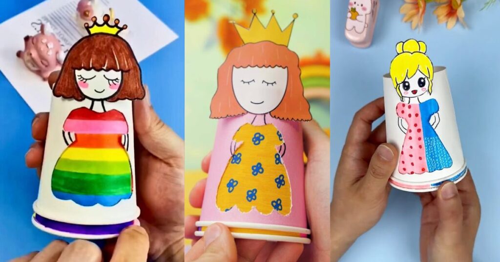 paper cup dress up