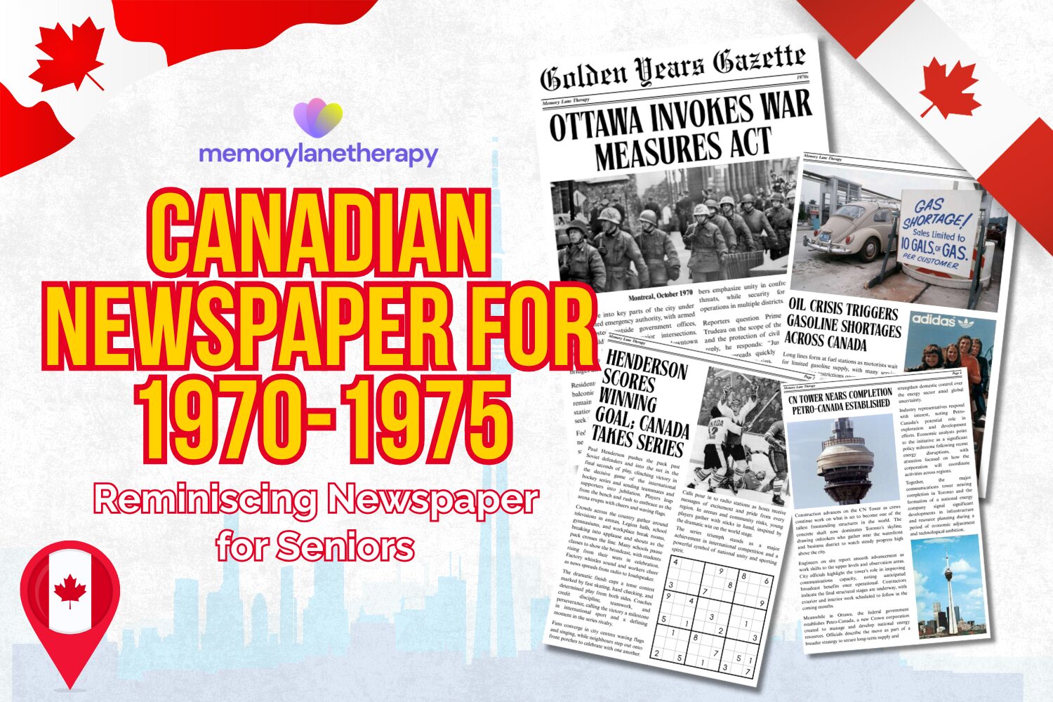 Canadian Newspaper for 1970-1975