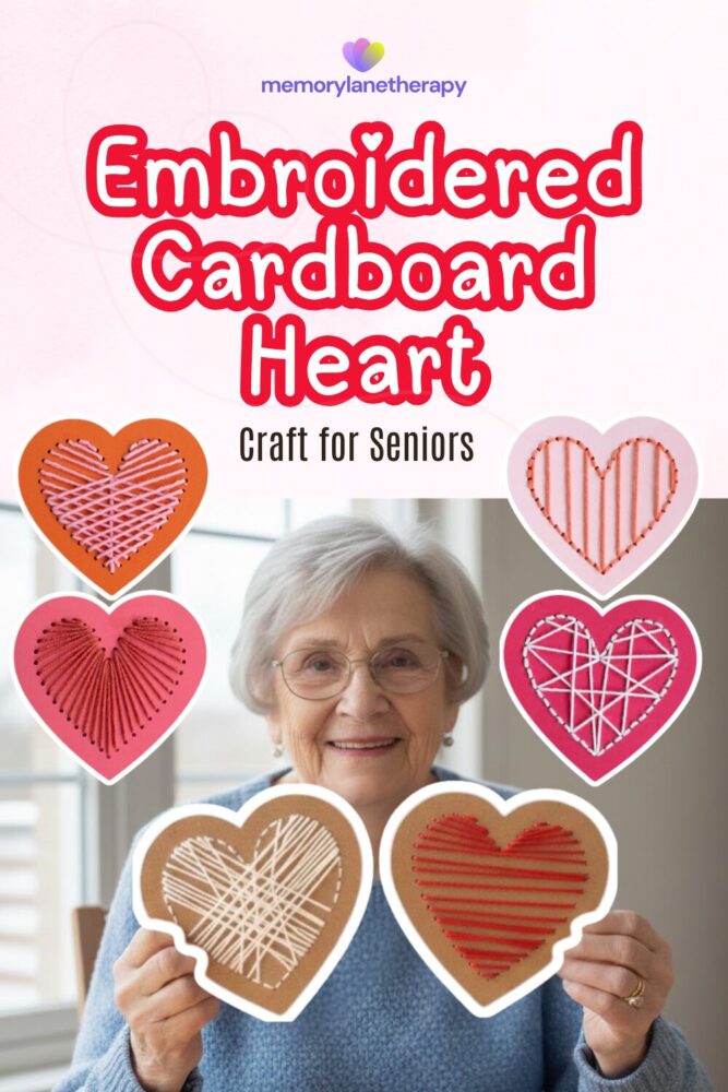 Embroidered Cardboard Heart (1)