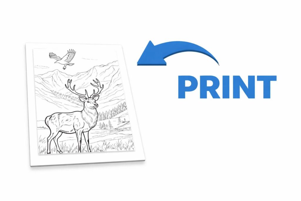 an example of the printable color in page provided in this download