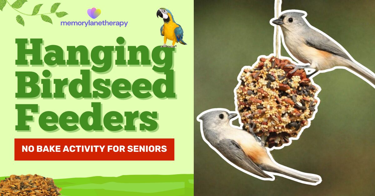 Hanging Birdseed Feeders No Bake Activity for Seniors