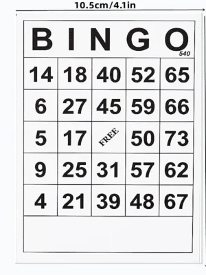 elderly group playing bingo game