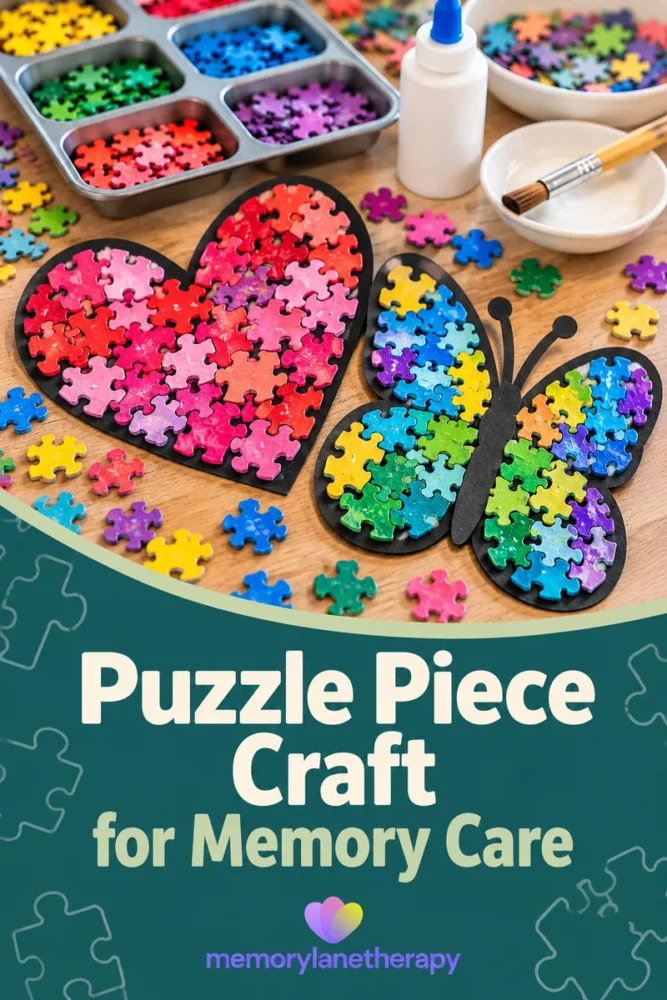 Puzzle Piece Craft for Memory Care portrait thumbnail